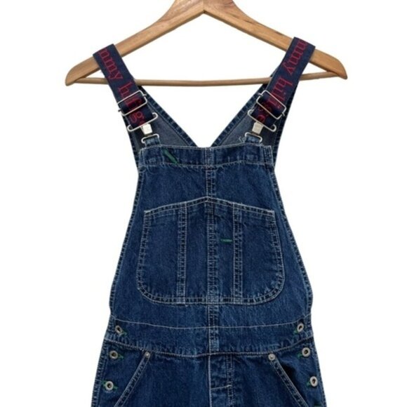 Tommy Hilfiger‎ 90s Vintage Y2K Overalls Retro Hip Hop Fashion Women Size 26 - Picture 4 of 13